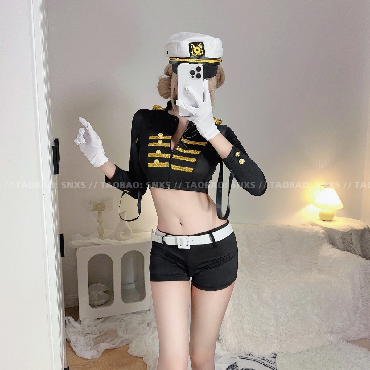 Snxs「迷人反派」性感机车制服