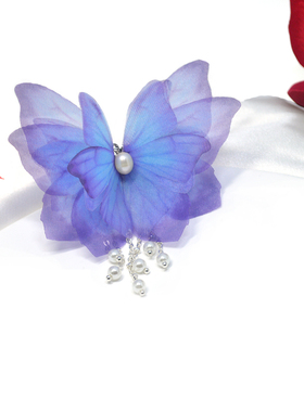 蝴蝶戒指复古森系指环可调节舞蹈表演民族风中式纯欲小众设计甜美