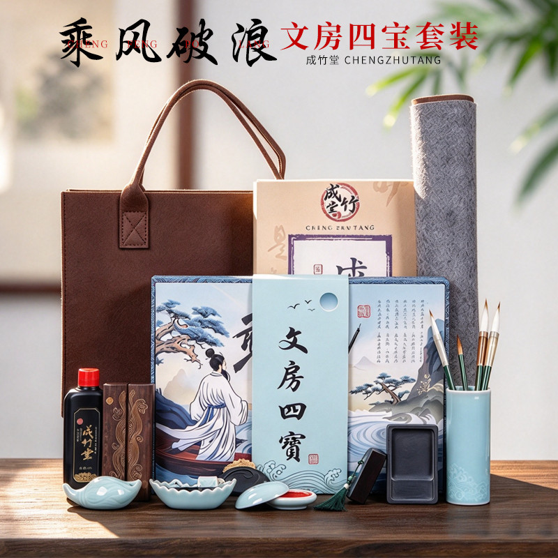 成竹堂文房四宝礼盒礼物送礼