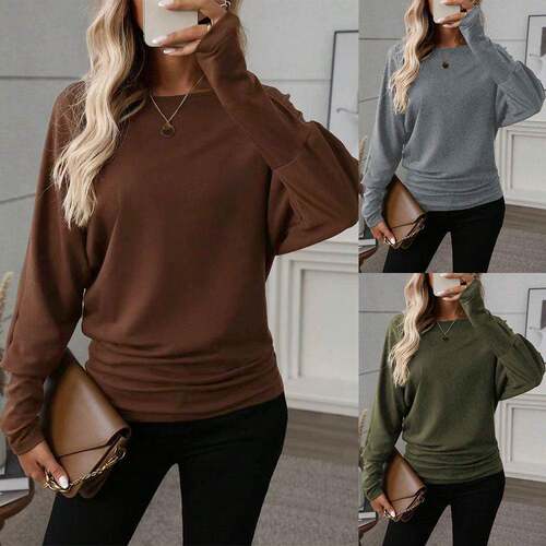 Womens Off Shoulder Sweater Oversized Knit Long Sleeve Tunic