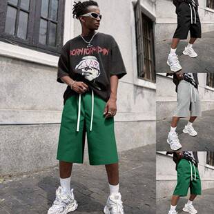 Shorts Pants Loose Summer 3-Pack Street-Style Mid-Thigh