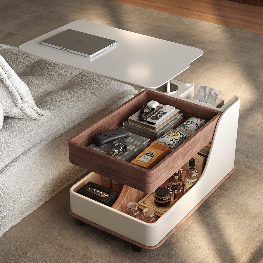 网红可移动茶几简约小户型现代轻奢沙发客厅升降家用推车边几茶桌