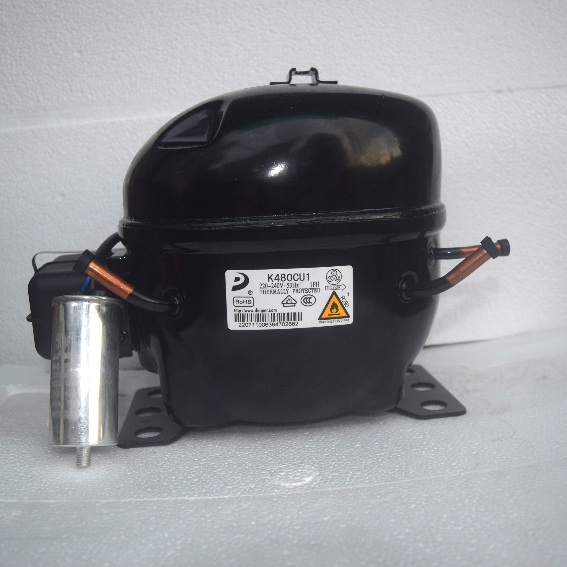 全新东贝冰箱冷柜R290压缩机L58CUL68CUL76CU1K480K550K650NE2168