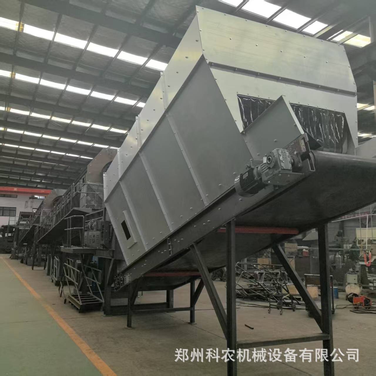 建筑垃圾无轴滚筒筛分选粉碎机