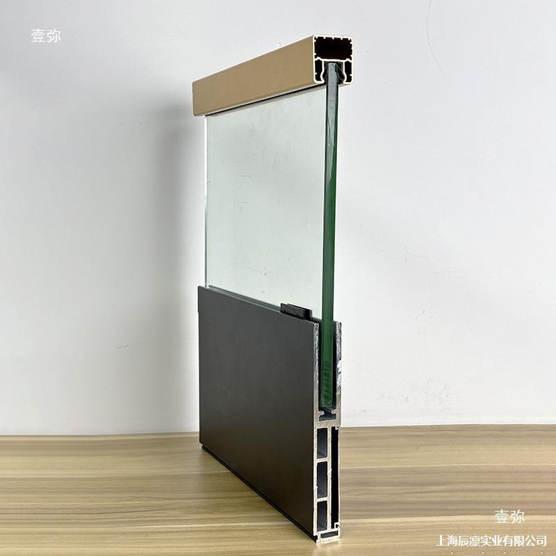 无框玻璃U型铝合金楼梯扶手