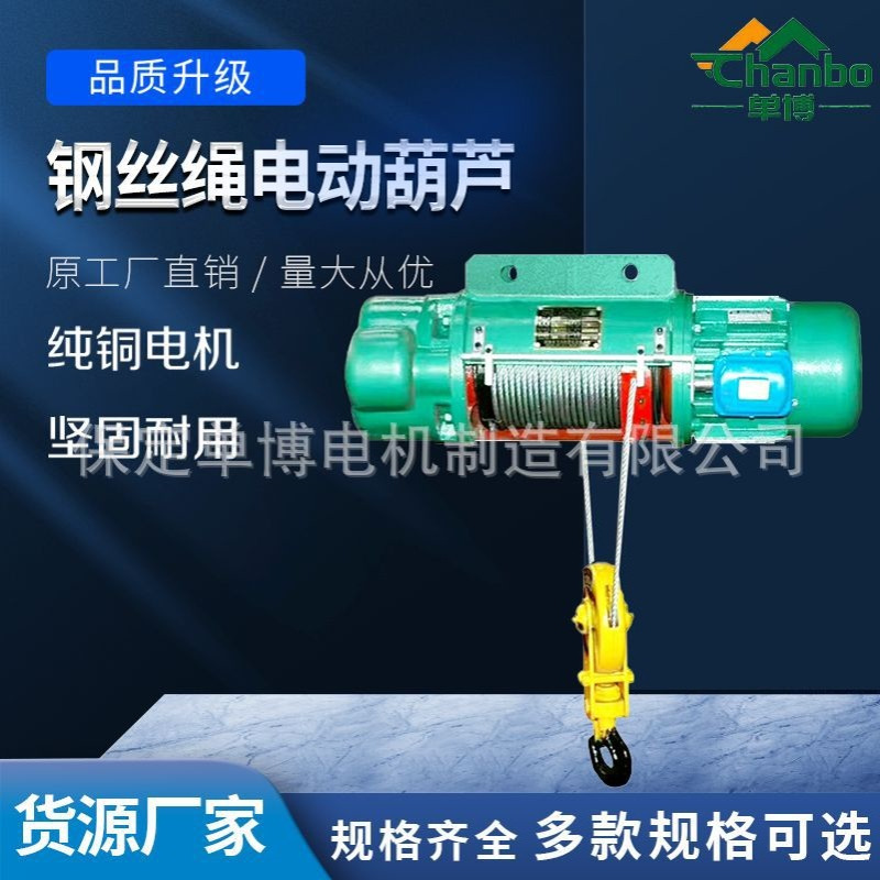 厂家批发起重电动葫芦 绳电动葫芦钢丝绳电动葫芦单梁CD1型钢丝