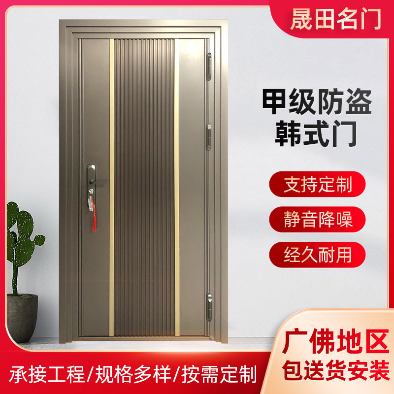 不锈钢静音防盗门别墅大门进户门小区防盗入户门甲级防盗安全门
