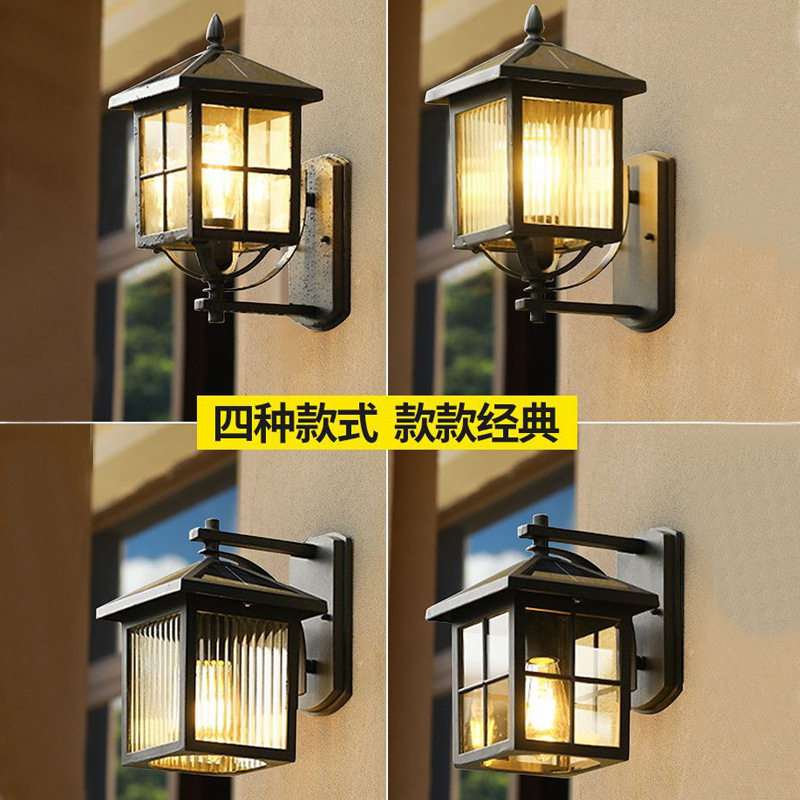 太阳能户外防水中式复古壁灯