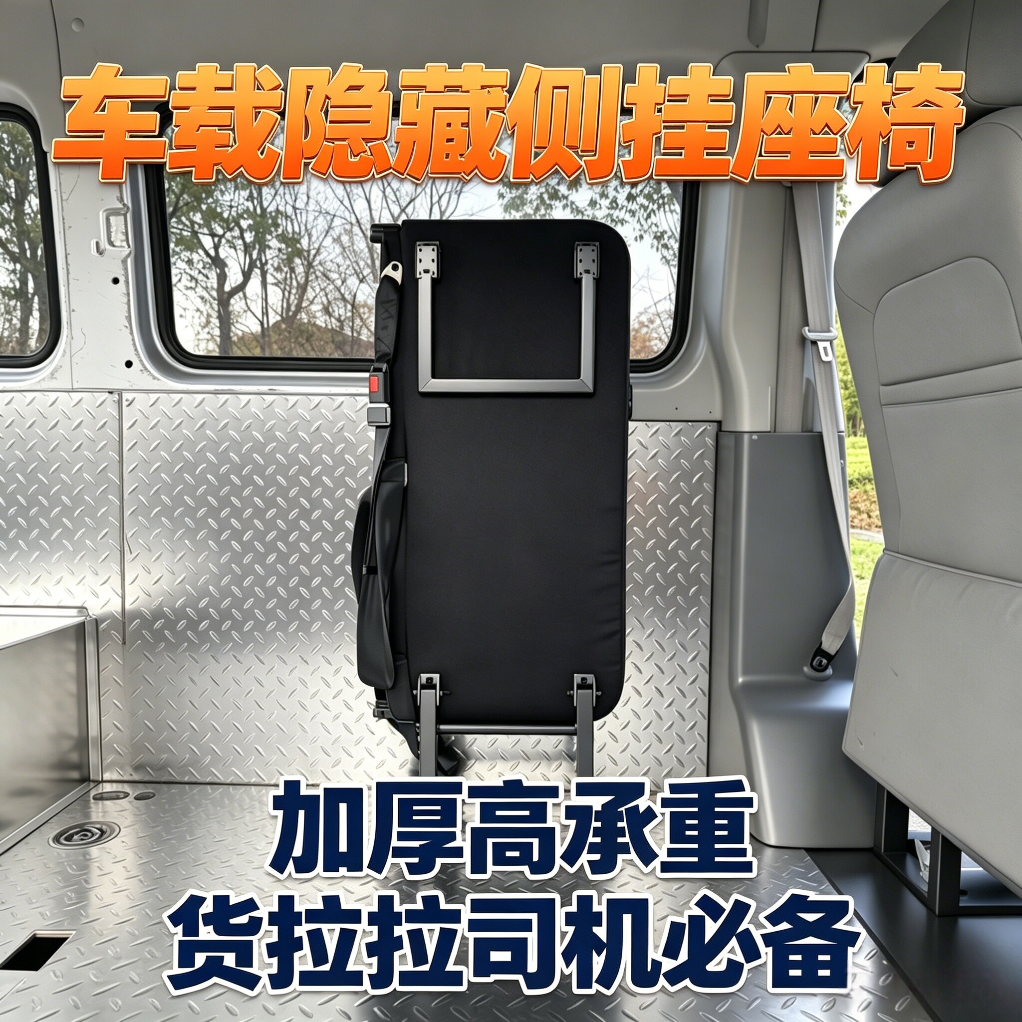 福特全顺超薄侧挂座椅折叠省空间
