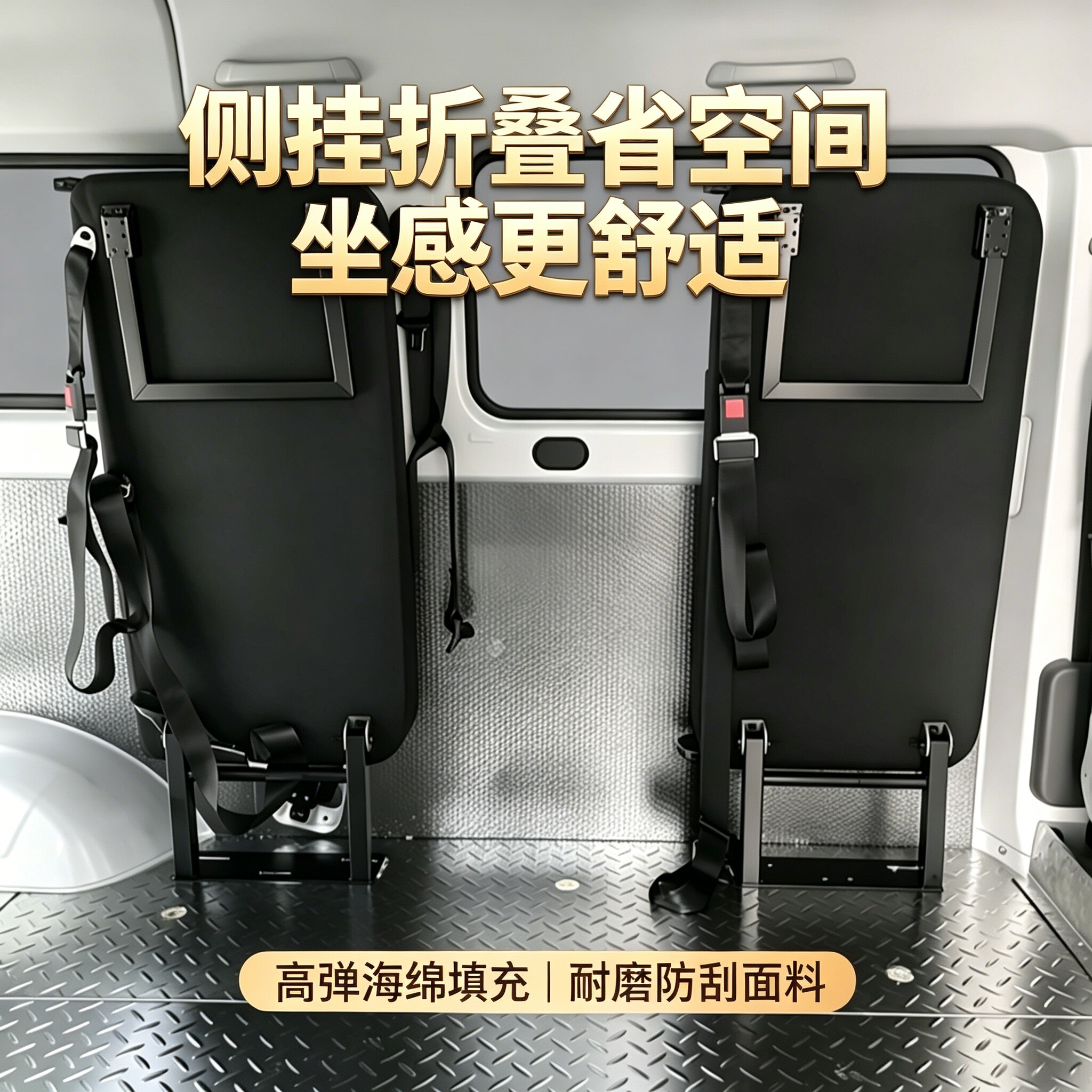 长安睿行EM80侧翻多功能折叠座椅