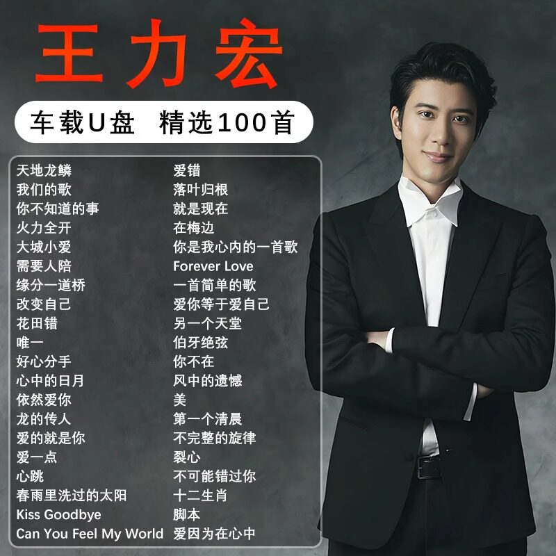 王力宏专辑全集歌曲音乐车载随身碟无失真高音质正版流行专用汽车