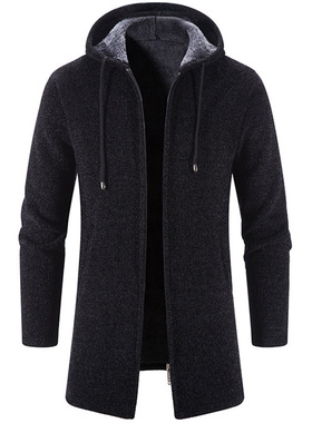极速Autumnf And Winter Cashmere Mens Cardigan Chenille Oute