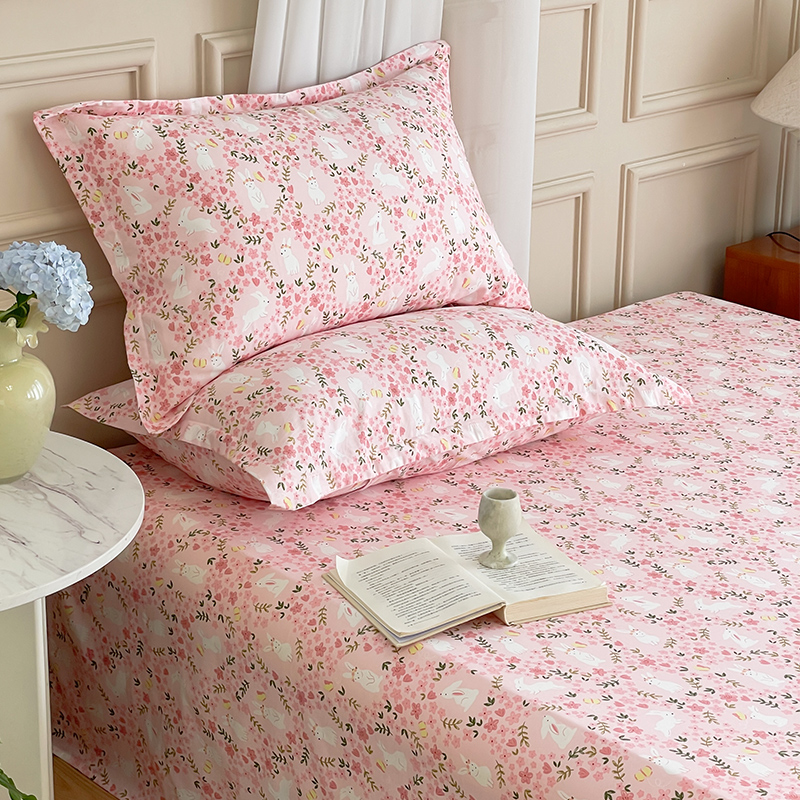 极速床单单件100全棉一米五学生宿舍双人被单202T3新款夏季小清新