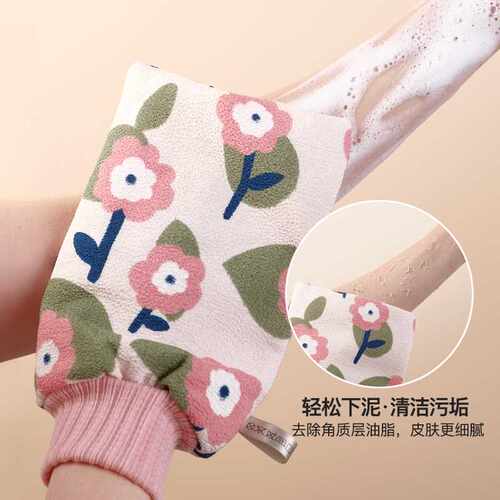 新品搓澡巾女士家用洗澡巾强力搓C泥手套双面搓背神器无痛搓灰不
