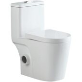 极速左右横排大口径坐便器直冲式 座便后排水坐P厕墙排侧排小户型