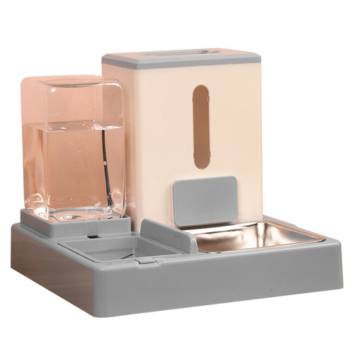 极速猫碗双碗自动饮水自动喂食器猫盆食盆狗食盆狗碗X喝水一体幼