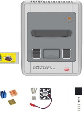 极速Retroflag SUPERPi CtASE-J NESPi Case with coolling fan+h