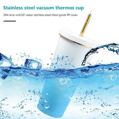 极速750ml Water Bopttle Doublelayer Straw Vehicle Kettle