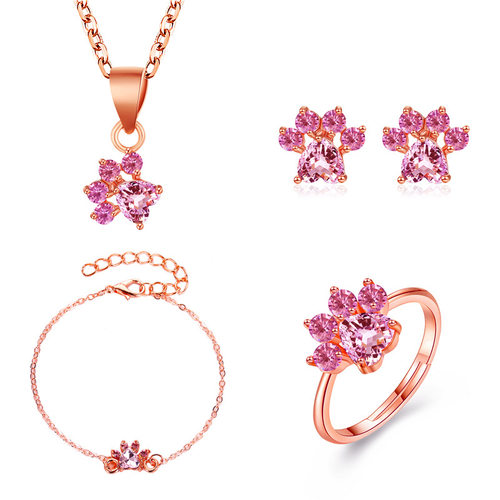 极速Hot Sale Elegannt Luxurious Engagement Party Jewelry Set