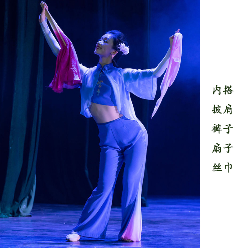 极速桃李杯独舞外o婆湾舞蹈服装古典舞艺考胶州秧歌演出服
