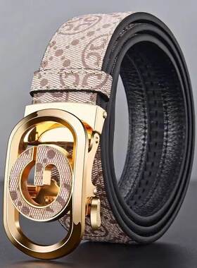 高档皮带男士真皮头层牛皮腰带轻奢风英伦百搭裤带男款休闲时尚潮