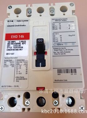 Cutler-Hammer断路器 EHD 14kEHD3100 100 A