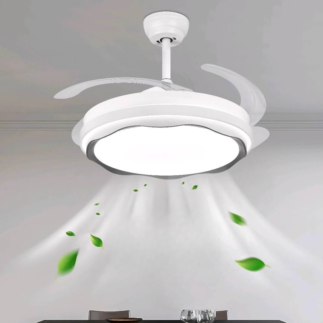 2025新款隐形风扇灯客厅餐厅吊扇灯一体家用现代简约静音风扇灯