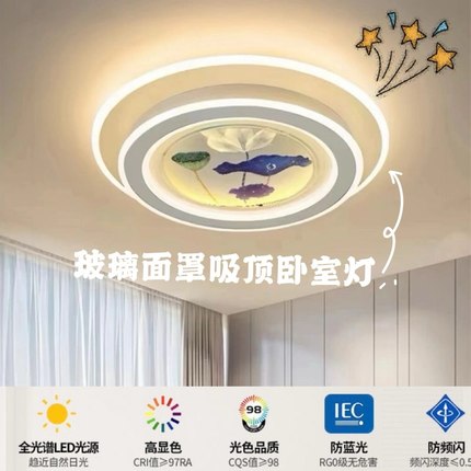 2025新款现代简约卧室灯吸顶灯房间灯餐厅书房大气LED灯中山灯具