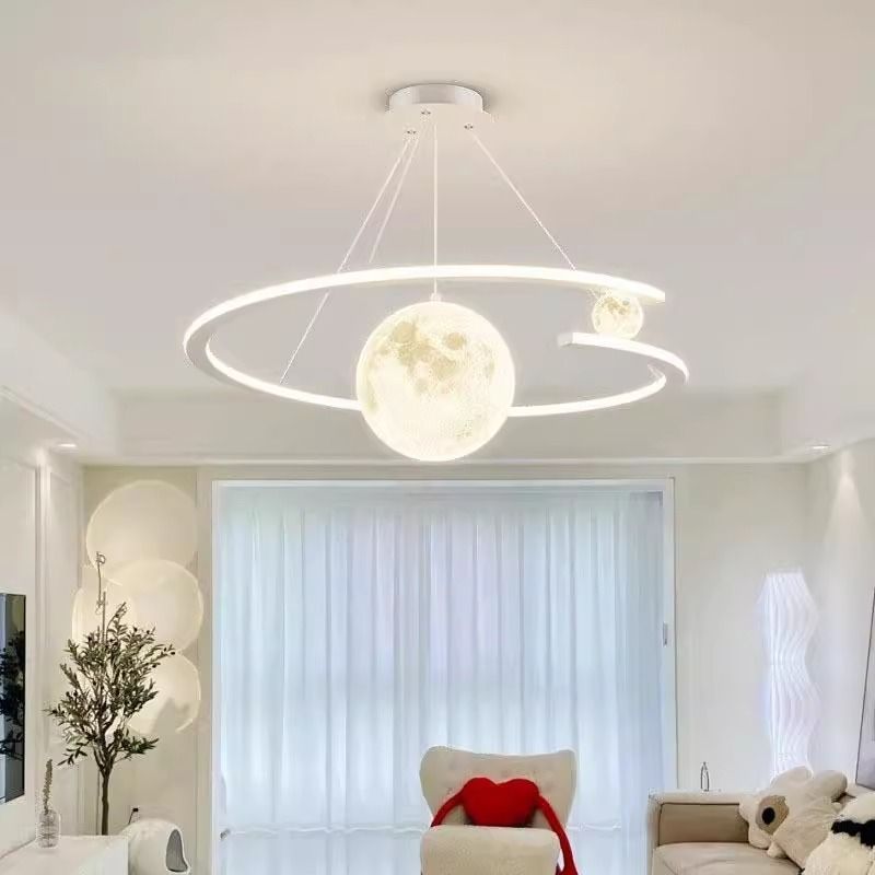 奶油风客厅吊灯2025新款大