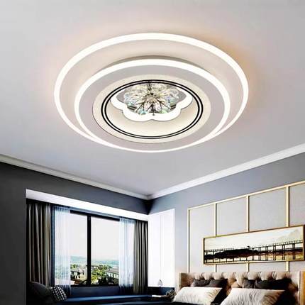 2025新款现代简约主卧室灯客厅吸顶灯餐厅书房大气LED灯中山灯具