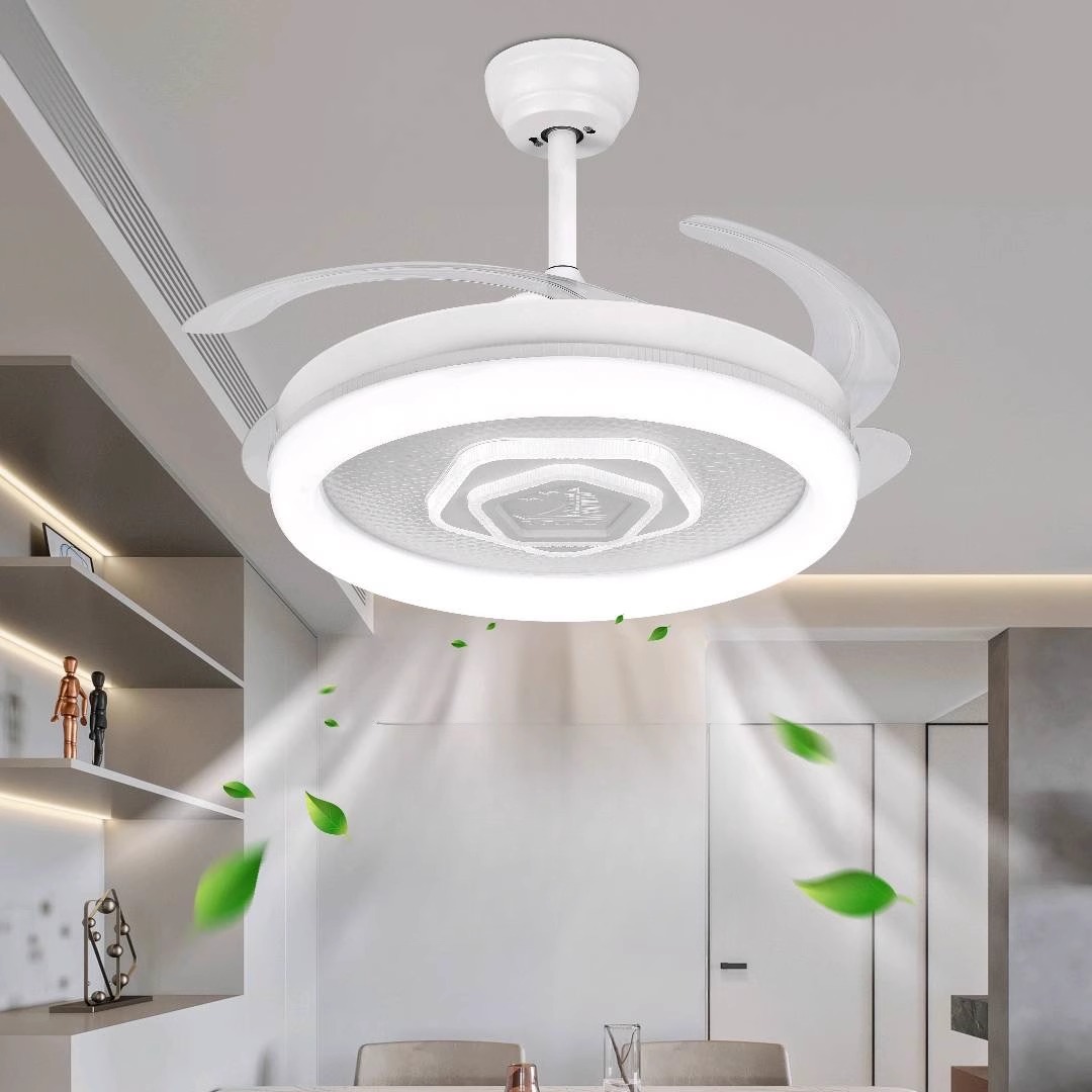 云美特朗2025新款隐形风扇灯客厅餐厅吊扇灯一体家用现代简约静音