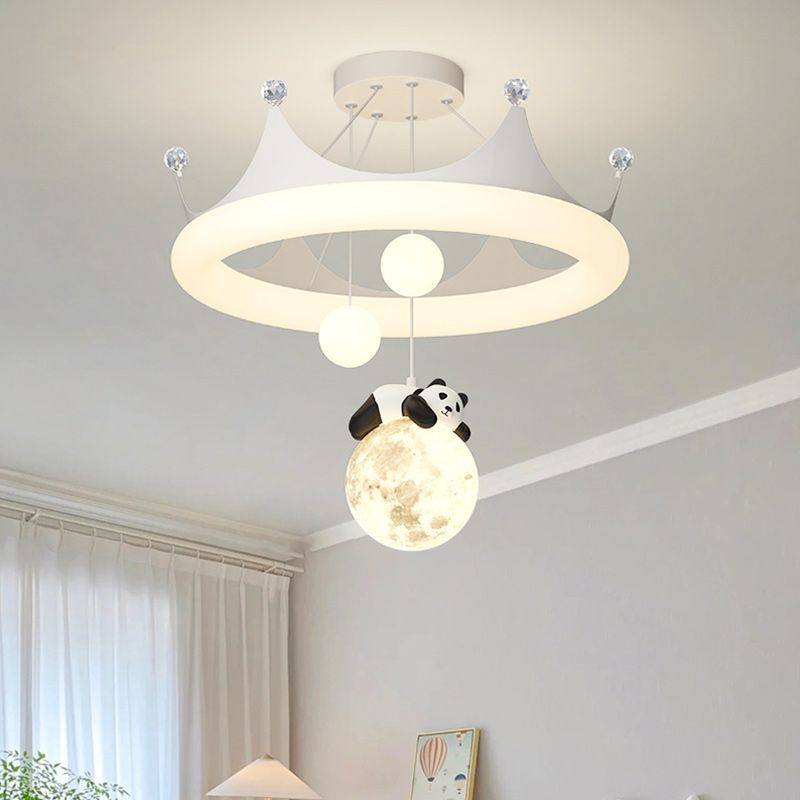 卧室吸顶灯网红ins花冠吊灯儿童房温馨奶油风全光谱护眼吸顶灯,家装灯饰光源,卧室/书房吊灯,淘宝优惠券,粉丝福利购,淘宝优惠卷