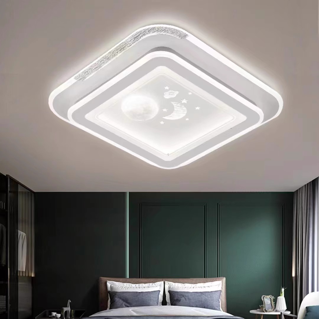 2025新款现代简约主卧室灯吸顶灯餐厅书房大气LED灯圆形方形灯具