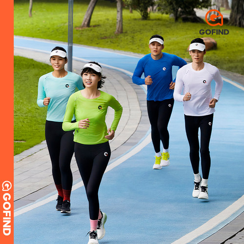 果凡专业跑步透气速干压缩长裤