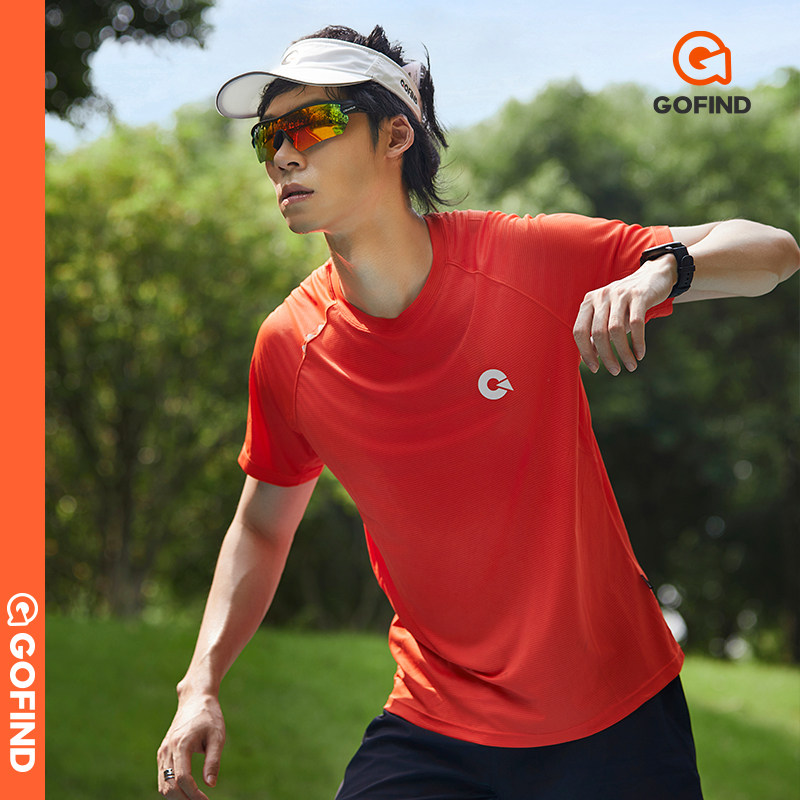 果凡轻薄透气速干运动上衣男女款体考健身户外马拉松跑步短袖T恤