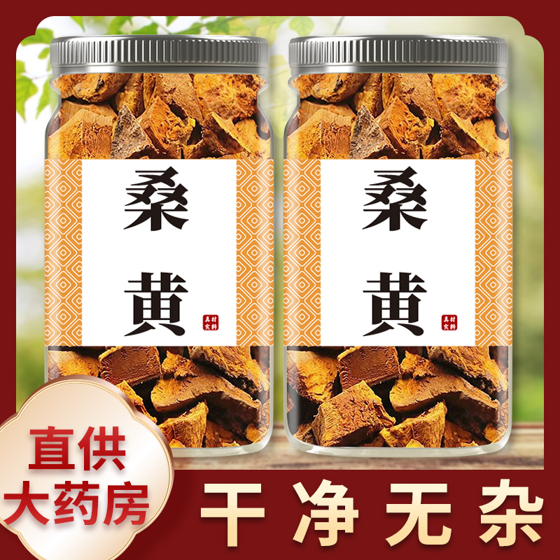 桑黄中药材西藏野生桑树桑黄的功效官方旗舰店500g干货灵芝泡水喝