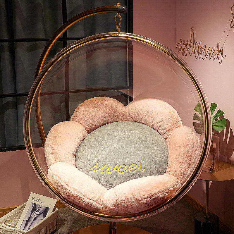 懒人吊椅靠垫吊篮坐垫靠背一体摇篮藤椅卧室椅子屁股座椅屁垫地上