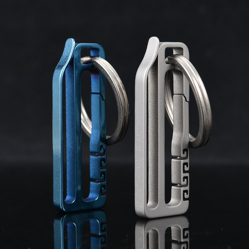 创意个性钛合金钥匙扣皮带挂x扣男士腰挂腰夹防丢防盗汽车钥匙扣