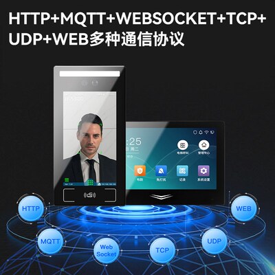 可视对讲门禁系统室内机显示屏门铃双向单元楼别墅家用联网人脸IC