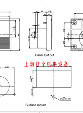 TP1085K国产代用横河100*85电流表2075A10-A07-N-B-BL 1500A 50MV