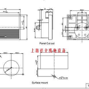 TP1085K国产代用横河100*85电流表2075A10-A07-N-B-BL 1500A 50MV