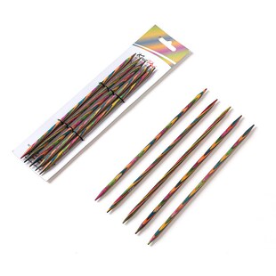 SYMFONIE20厘米短棒针彩色桦木棒针
