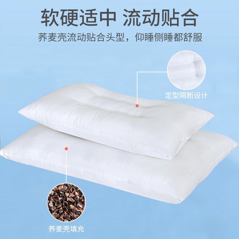 全荞麦壳儿童枕头可水洗抑菌幼儿园3-6岁女宝宝安抚豆豆A类小枕芯