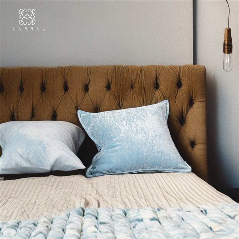 似梦非蓝醒春高端奢华梦幻蓝色四季抱枕法式设计师艺术靠垫