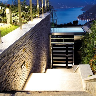 感应地脚灯嵌入式楼梯踏步灯户外防水过道墙角灯86型台阶踢脚灯