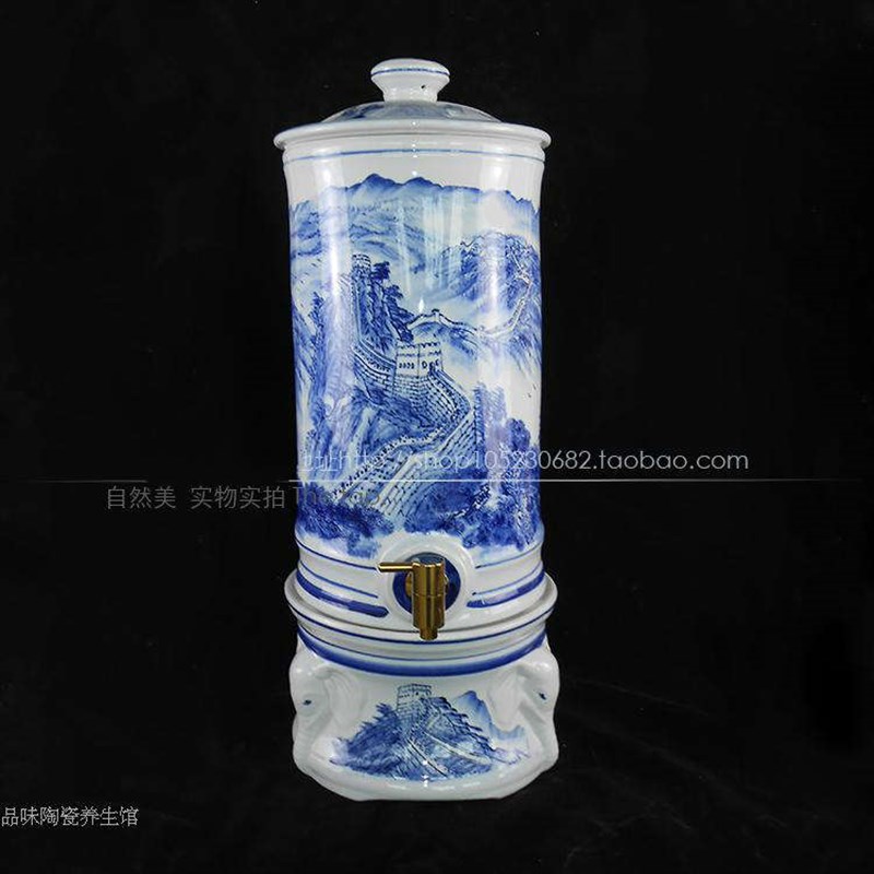 储水壶滤净水器芯龙m器带陶瓷储水水器邮过滤饮水机包桶陶瓷水罐