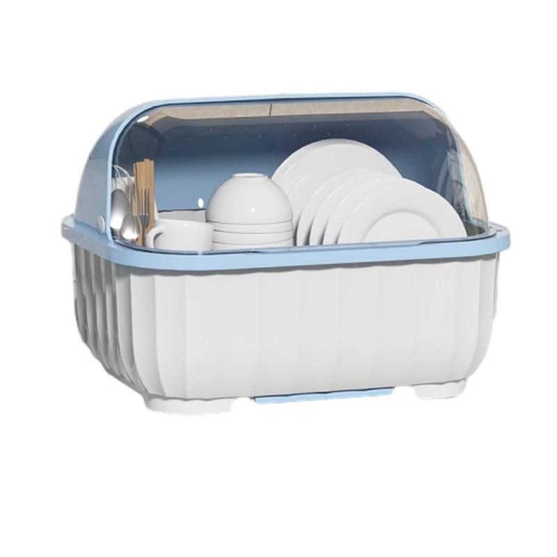 碗筷收纳盒碗盘柜带盖子装餐具碗盘箱放碗家用置物厨房碗架Z沥水