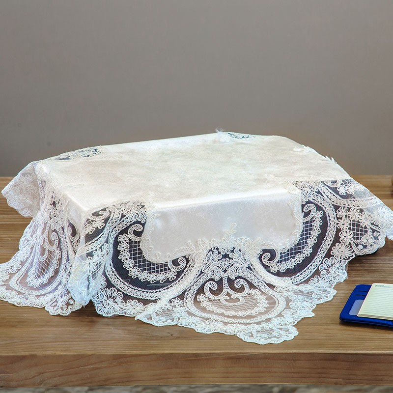 打印机盖布传真机盖巾电脑防尘y罩台灯蕾丝罩欧式咖啡机布艺小盖