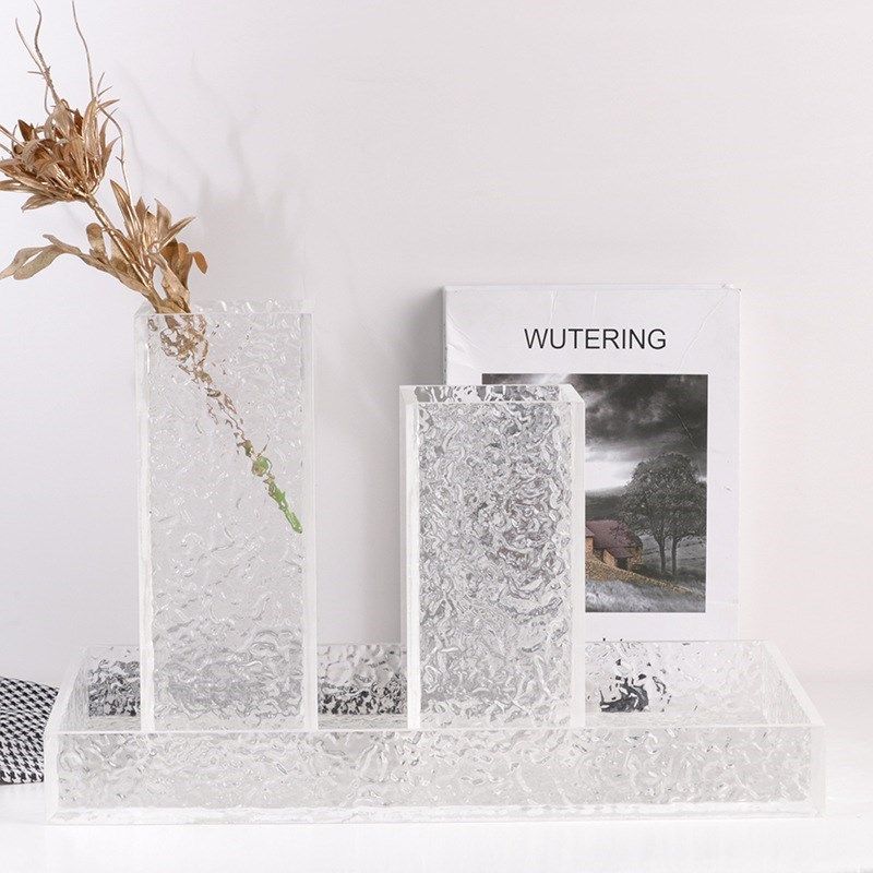 亚克力水波纹透明大口径干花插花装饰花瓶花器门店样板房托盘摆件,金属材料及制品,其他金属制品,淘宝优惠券,粉丝福利购,淘宝优惠卷