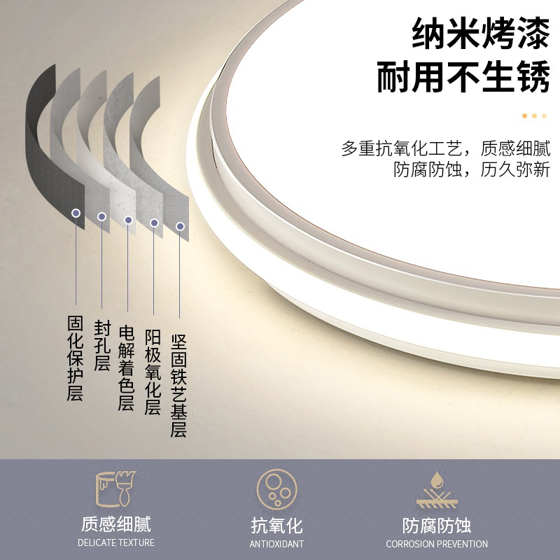 卧室灯2023年新款o客厅灯简约现代大气主卧圆形灯具中山led吸顶灯